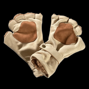 Fingerless Winter Gloves – Soft, Warm & Stylish - Beig Brown