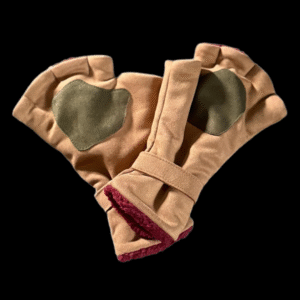 Fingerless Winter Gloves – Soft, Warm & Stylish - Beige Green Red