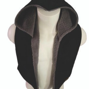 Assassin’s Creed-Inspired Hood with Pockets – Black Gray