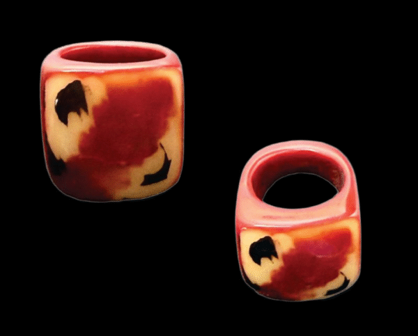 “Sunfire Ember” Handcrafted Resin Ring – Fierce & Vibrant - Size 5.5 - Image 2