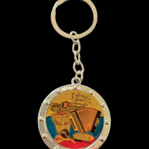 Colombian Rhythms Metal Keychain