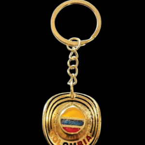 Metal Keychain – Sombrero Vueltiao Design