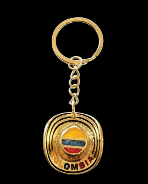 Metal Keychain – Sombrero Vueltiao Design