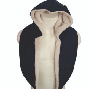 Assassin’s Creed-Inspired Hood with Pockets – Blue Beige
