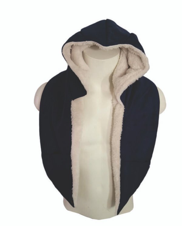 Assassin’s Creed-Inspired Hood with Pockets – Blue Beige
