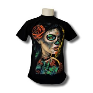 Tattooed Catrina Glow T-Shirt – Ink & Soul Edition