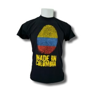"Made in Colombia" Neon Fingerprint T-Shirt