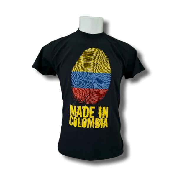 "Made in Colombia" Neon Fingerprint T-Shirt