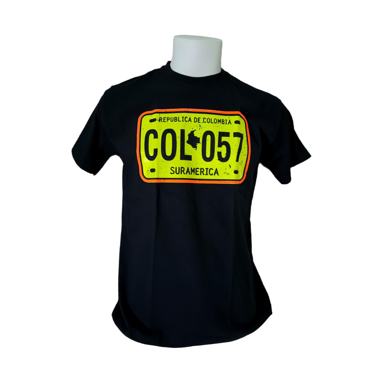Yellow License Plate Tee – COL 057 Colombia