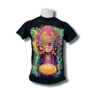 Mayan Priestess Glow T-Shirt – Jungle Ritual Edition