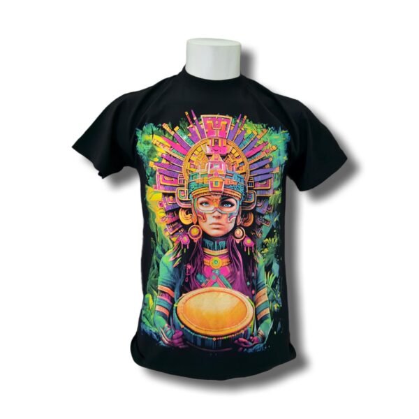 Mayan Priestess Glow T-Shirt – Jungle Ritual Edition