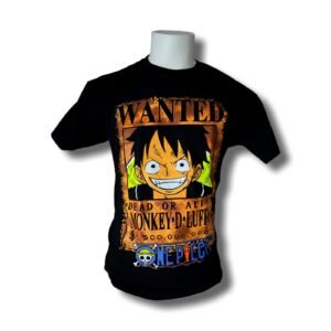 Monkey D. Luffy Wanted Poster Neon Glow T-Shirt