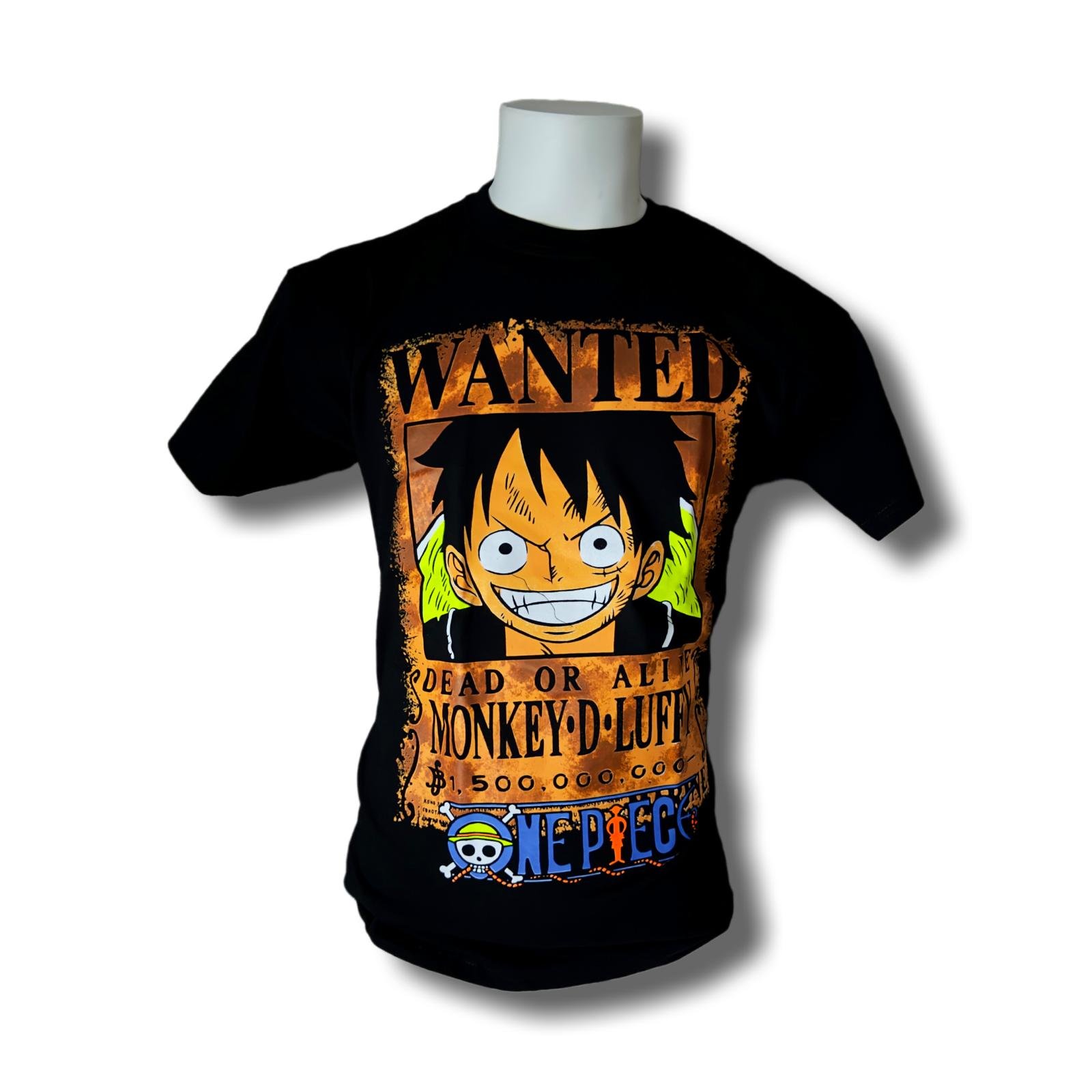 Monkey D. Luffy Wanted Poster Neon Glow T-Shirt