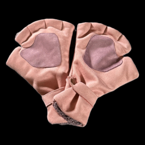 Fingerless Winter Gloves – Soft, Warm & Stylish - Pink Purple