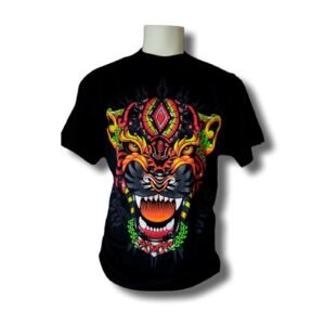 Neon Jaguar – Tribal Power T-Shirt