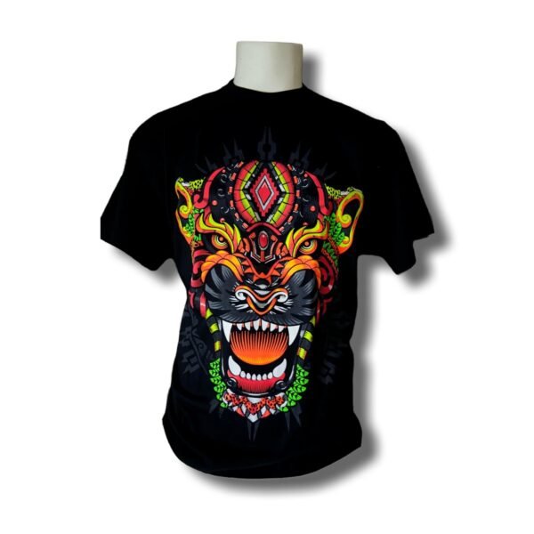 Neon Jaguar – Tribal Power T-Shirt