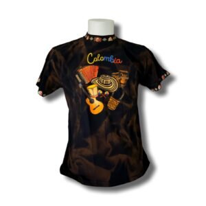 “Colombian Music Icons” Tie-Dye T-Shirt – 100% Cotton – Cultural Tribute