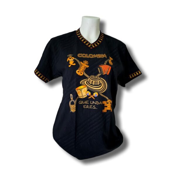 Colombia Gold Heritage Shirt – “Qué Linda Eres” – 100% Cotton