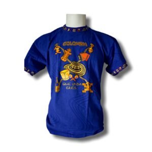 Colombia – “Qué Linda Eres” Cultural Blue Tee