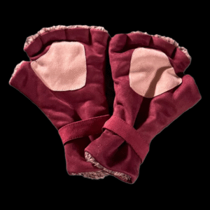 Fingerless Winter Gloves – Soft, Warm & Stylish - Red Pink