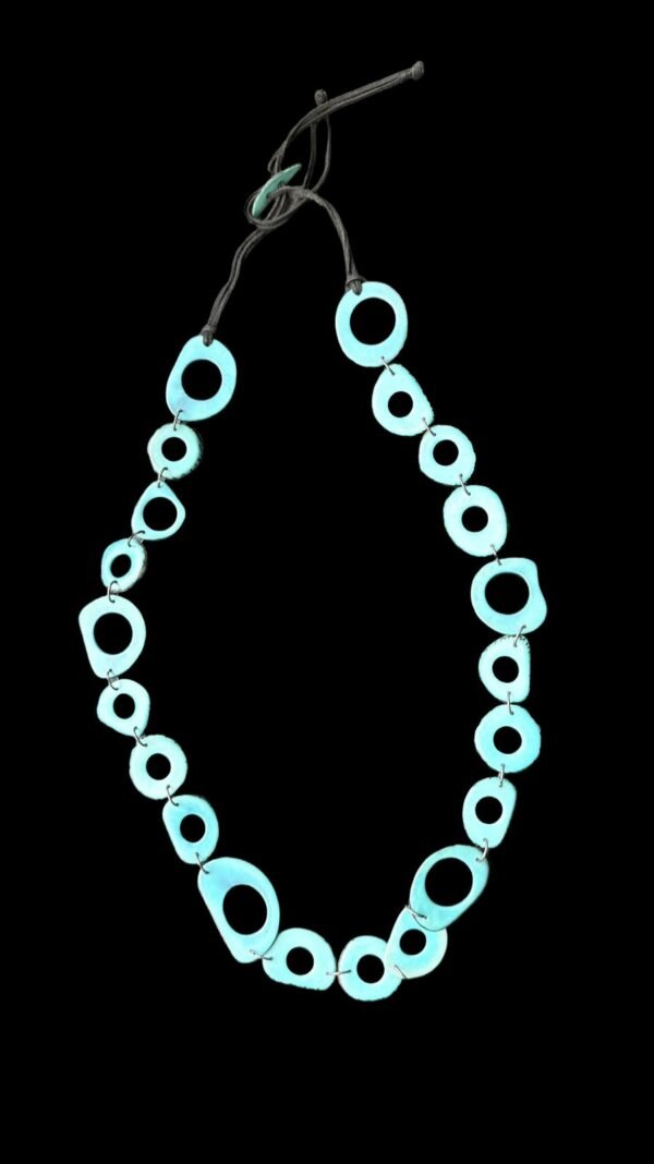 Turquoise Essence Handmade Set – Unique Necklace & Earrings - Image 3