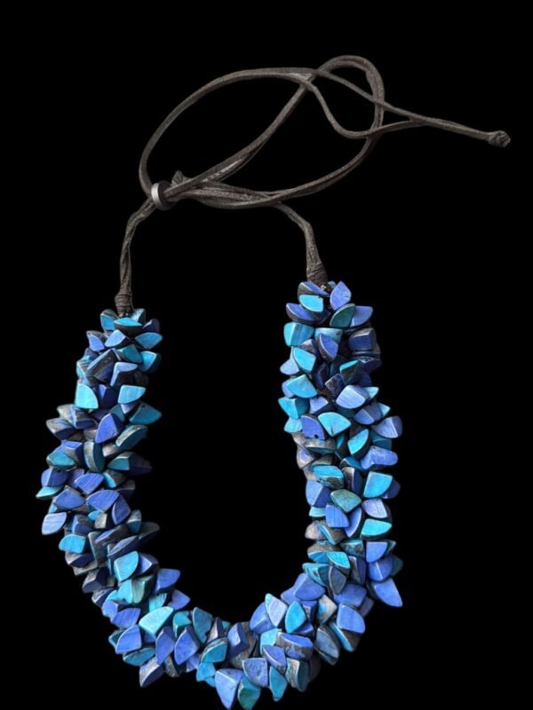 “Blue Tide” Set – Natural Shard Necklace & Earrings - Image 3