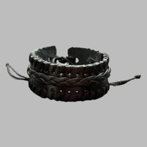 Braided Warrior Leather Bracelet