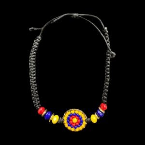 Black Colombian Mandala Bracelet