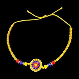 Yellow Colombian Mandala Bracelet